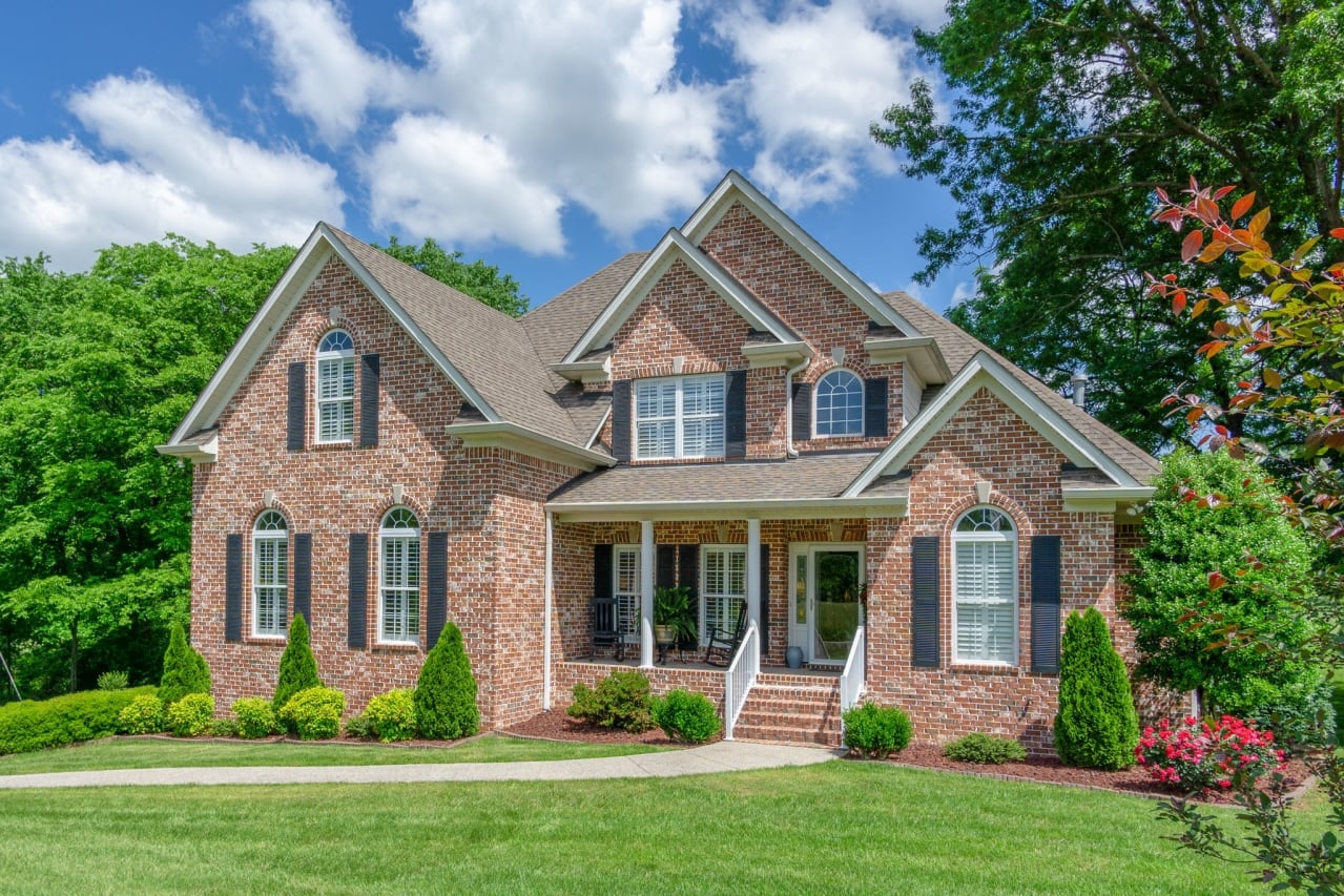 Stunning two-story brick home.