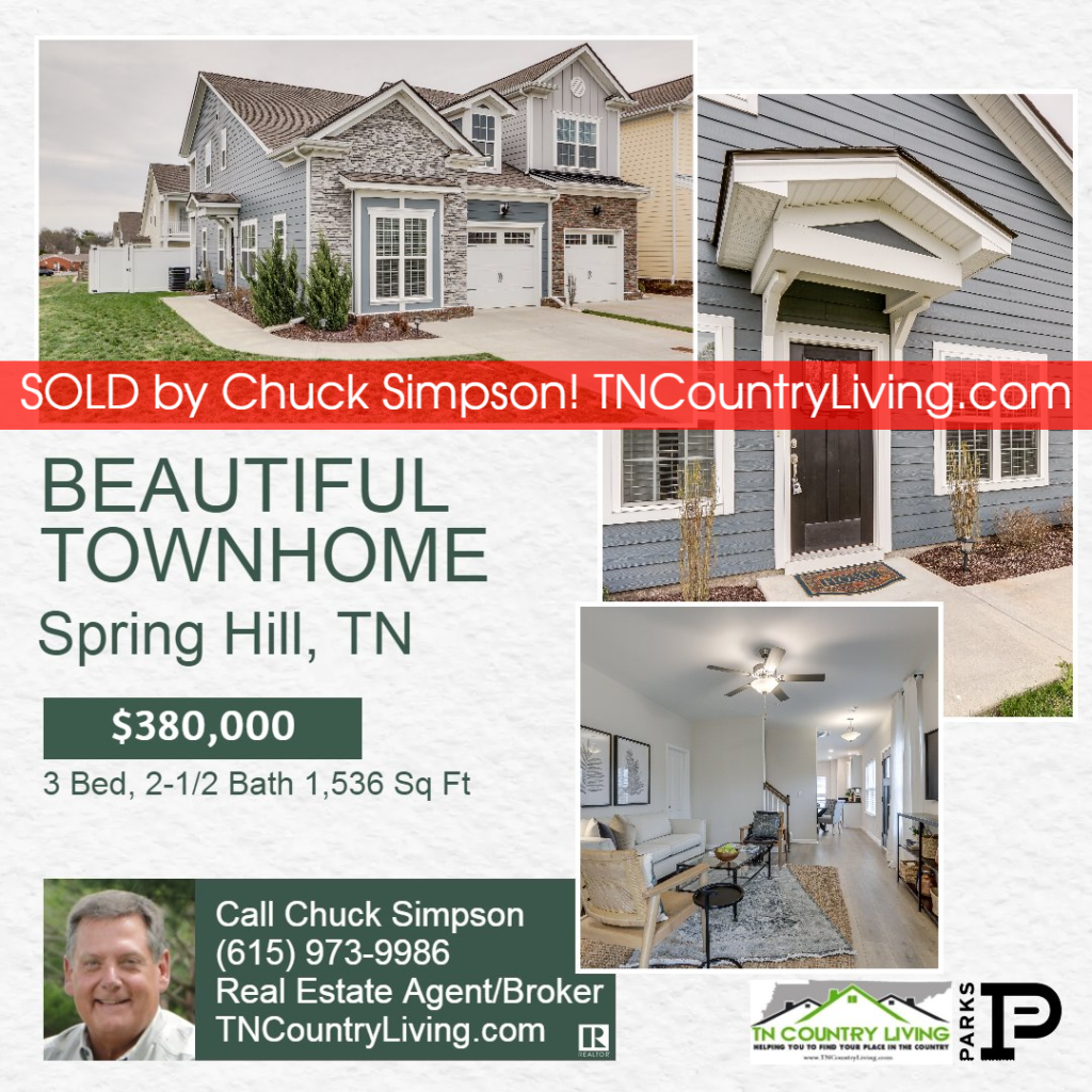 Sell Your TN Property with Chuck Simpson (615) 973-9986